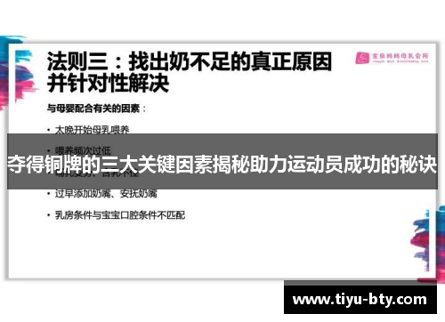 夺得铜牌的三大关键因素揭秘助力运动员成功的秘诀